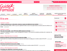 Tablet Screenshot of guide-familial.fr